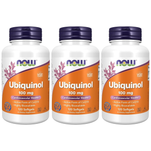 NOW - Ubiquinol 100mg - 3x 120softgelsZysk powyżej 140zł