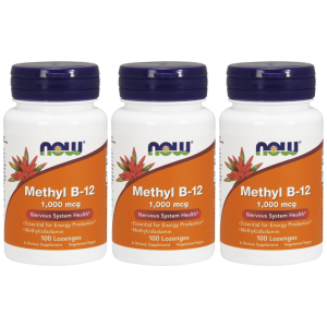 NOW Methyl B-12 1000mcg - 3x 100 lozengesZysk od 30zł do 40zł