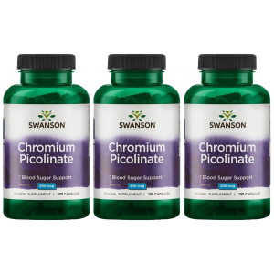 SWANSON Chromium Picolinate 200mcg - 3x 100capsZysk od 10zł do 20zł