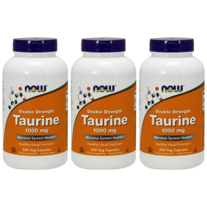 NOW Taurine 1000mg - 3x 250vcapsZysk od 70zł do 80zł