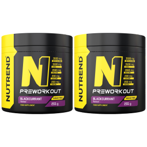 NUTREND N1 Pre Workout - 2x 255gZysk od 40zł do 50zł
