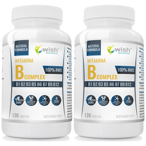 WISH Pharmaceutical Vitamin B Complex - 2x 120tabsZysk od 10zł do 20zł