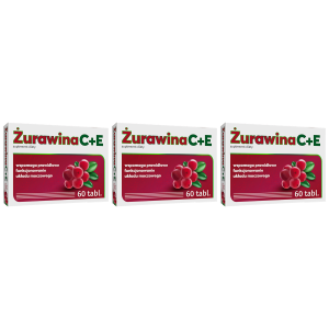 ALG PHARMA - 3x Żurawina C+E 60tabs.Zdrowie i uroda