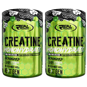 REAL PHARM Creatine Monohydrate - 2x 500gZysk od 30zł do 40zł
