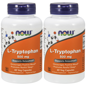 NOW L-Tryptophan 500mg - 2x 60vegcapsAminokwasy