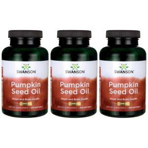 SWANSON - Pumpkin Seed Oil 1000mg - 3x 100 SoftgelsZysk od 50zł do 60zł