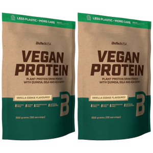 BioTech USA Vegan Protein - 2x 500gZysk od 40zł do 50zł