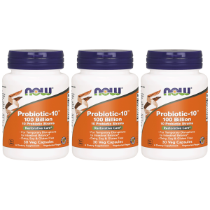 NOW Probiotic-10 100 Billion - 3x 30 Veg CapsZysk od 100zł do 120zł