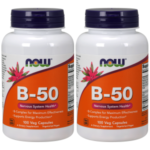 NOW Vitamin B-50 - 2x 100vcapsZysk od 30zł do 40zł