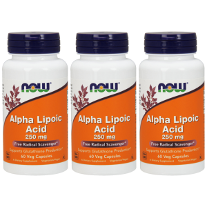 NOW Alpha Lipoic Acid 250mg - 3x 60vegcapsZysk od 40zł do 50zł