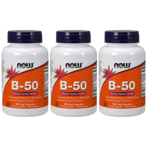 NOW Vitamin B-50 - 3x 100vcapsZysk od 50zł do 60zł