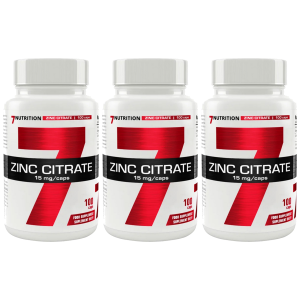7 NUTRITION Zinc Citrate - 3x 100capsZysk od 10zł do 20zł