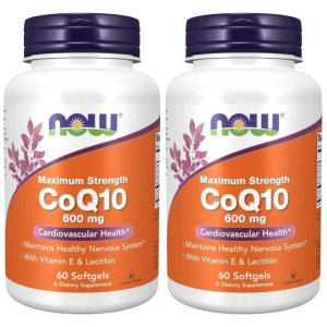 NOW - CoQ10 600mg - 2x 60softgelsZysk od 120zł do 140zł
