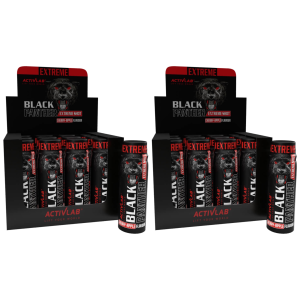 ACTIVLAB - Black Panther Extreme Shot - 12x 2x 80ml - Cherry AppleStymulanty i neurotransmitery