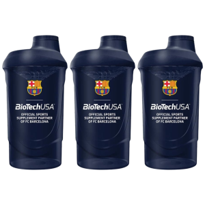BIOTECH - Shaker Biotech FC Barcelona - 3x 600ml - BlueZysk od 20zł do 30zł