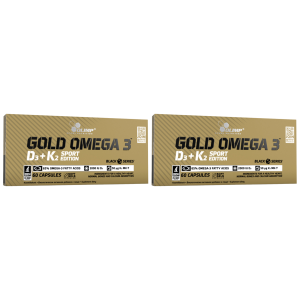 OLIMP Gold Omega 3 D3 + K2 Sport Edition - 2x 60capsZysk od 40zł do 50zł
