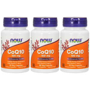 NOW CoQ10 ( Koenzym Q10 ) 100mg - 3x 30vegcapsZysk od 30zł do 40zł