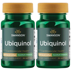 SWANSON - Ubiquinol 200mg - 2x 30softgelsWitaminy i minerały