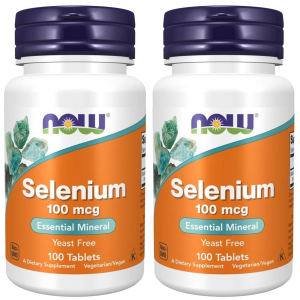 NOW Selenium 100mcg - 2x 100tabsZysk od 10zł do 20zł