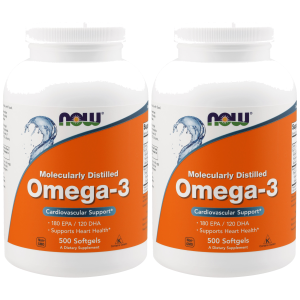 NOW Omega-3 - 2x 500softgelsZysk od 70zł do 80zł