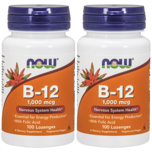 NOW Vitamin B-12 1000mcg - 2x 100lozengesZysk od 10zł do 20zł