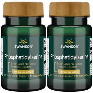 SWANSON Phosphatidylserine 100mg - 2x 30softgelsZysk od 30zł do 40zł