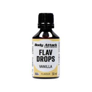 BODY ATTACK Flav Drops - 50ml - Vanilla - Zdrowa Żywność