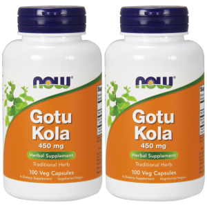NOW Gotu Kola 450mg - 2x 100vcapsZysk od 20zł do 30zł
