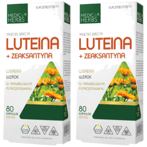 MEDICA HERBS - Luteina + Zeaksantyna - 2x 80caps.Zysk od 10zł do 20zł