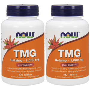NOW TMG 1000mg - 2x 100tabs.Zysk od 40zł do 50zł