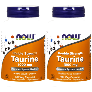 NOW Taurine 1000mg - 2x 100vcapsZysk od 20zł do 30zł
