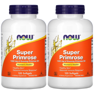 NOW Super Primrose - 120softgels. - 2x Olej z Wiesiołka DwuletniegoZysk od 60zł do 70zł