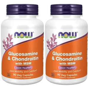 NOW - Glucosamine & Chondroitin with MSM - 2x 90caps.Zysk od 40zł do 50zł