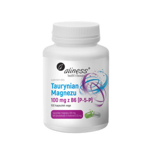 ALINESS Taurynian Magnezu 100mg z B6 - 100vcaps.