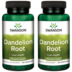 SWANSON Dandelion Root 515mg - 2x 60capsZdrowie i uroda