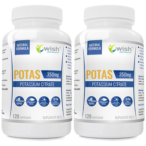 WISH Pharmaceutical Potas - 2x 120caps.Zysk od 20zł do 30zł