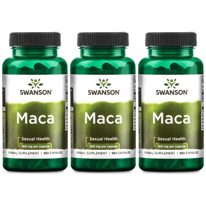 SWANSON Maca 500mg - 3x 100capsZysk od 30zł do 40zł