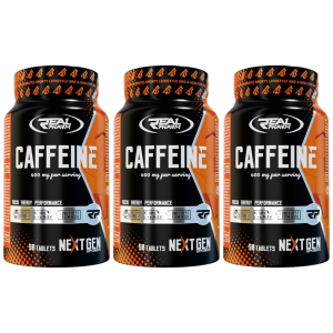 REAL PHARM Caffeine 400mg - 90tabs. - 3x KofeinaZysk od 10zł do 20zł