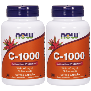 NOW Vitamin C-1000 Boiflavonoids - 2x 100vcapsZysk od 20zł do 30zł