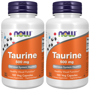 NOW Taurine 500mg - 2x 100vcapsZysk od 10zł do 20zł