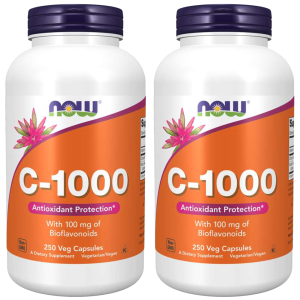 NOW Vitamin C-1000 Boiflavonoids - 2x 250vegcapsZysk od 50zł do 60zł