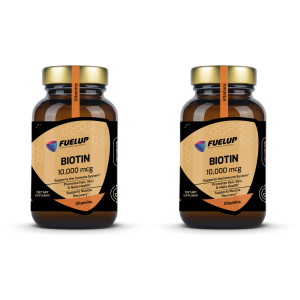 FUELUP - Biotin 10000mcg - 2x 60vcaps.Zysk od 20zł do 30zł