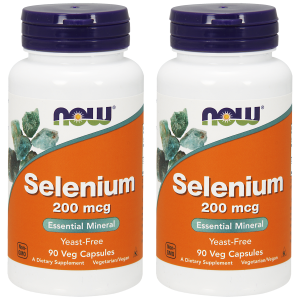 NOW Selenium - 200 MCG - 2x 90vegcapsZysk od 10zł do 20zł