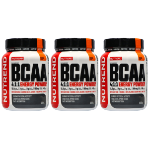 NUTREND BCAA Energy Powder 4:1:1 - 3x 500gZysk od 90zł do 100zł