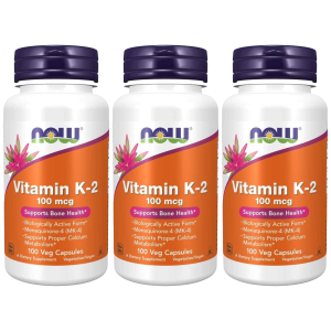 NOW Vitamin K-2 100mcg - 3x 100vegcapsZysk od 30zł do 40zł