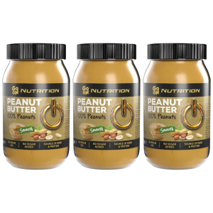 GO ON NUTRITION Peanut Cream 100% Peanuts - 3x 900g - Krem orzechowyZysk od 20zł do 30zł