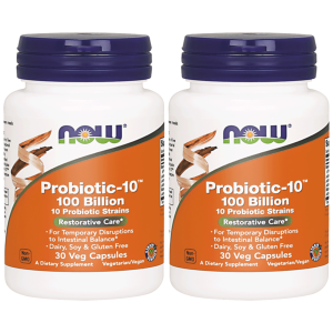 NOW Probiotic-10 100 Billion - 2x 30 Veg CapsZysk od 70zł do 80zł