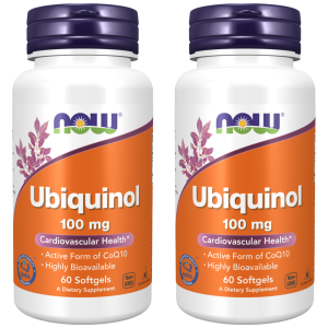 NOW Ubiquinol 100mg - 2x 60softgelsZysk od 90zł do 100zł