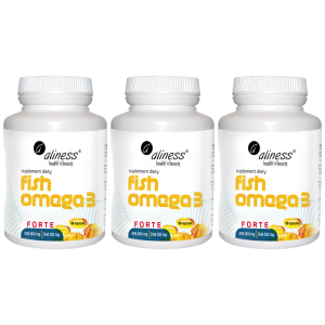 ALINESS - Fish Omega 3 Forte EPA 500mg DHA 250mg - 3x 60caps.