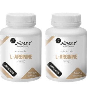 ALINESS - L-Arginine 800mg - 100vcaps. x2